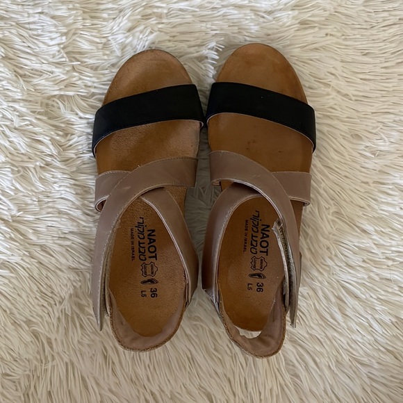 Naot Leather Wedge Sandal - Picture 4 of 5